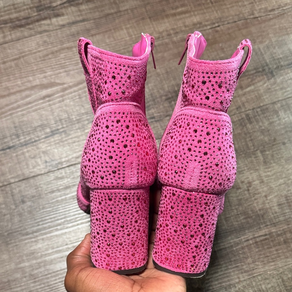 Pierre Dumas Fuchsia Ankle Booties - Picture 6 of 11